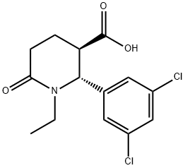 (2R,3R)-2-(3,5-dichlorophenyl)-1-ethyl-6-oxopiperidine-3-carboxylicacid