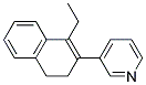 3-(1-Ethyl-3,4-dihydro-naphthalen-2-yl)-pyridine 结构式