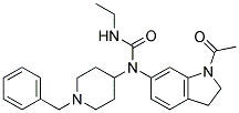 N-(1-ACETYL-2,3-DIHYDRO-(1H)-INDOL-6-YL)-N-(1-BENZYLPIPERIDIN-4-YL)-N'-ETHYLUREA 结构式