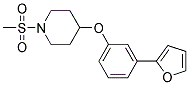 4-[3-(2-FURYL)PHENOXY]-1-(METHYLSULFONYL)PIPERIDINE 结构式