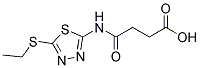 4-((5-(ETHYLTHIO)-1,3,4-THIADIAZOL-2-YL)AMINO)-4-OXOBUTANOIC ACID 结构式