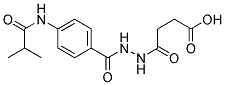 4-[N'-(4-ISOBUTYRYLAMINO-BENZOYL)-HYDRAZINO]-4-OXO-BUTYRIC ACID 结构式