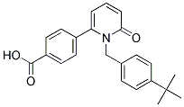 4-[1-(4-TERT-BUTYLBENZYL)-6-OXO-1,6-DIHYDROPYRIDIN-2-YL]BENZOIC ACID 结构式