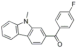 (4-FLUORO-PHENYL)-(9-METHYL-9H-CARBAZOL-2-YL)-METHANONE 结构式