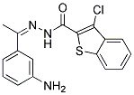 3-CHLORO-BENZO[B]THIOPHENE-2-CARBOXYLIC ACID [1-(3-AMINO-PHENYL)-ETHYLIDENE]-HYDRAZIDE 结构式