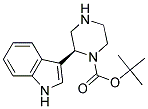 (S)-2-(1H-Indol-3-yl)-piperazine-1-carboxylic acid tert-butyl ester 结构式