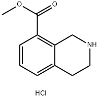 1,2,3,4-四氢异喹啉-8-甲酸甲酯盐酸盐 结构式