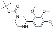 (R)-3-(2,3,4-TRIMETHOXY-PHENYL)-PIPERAZINE-1-CARBOXYLIC ACID TERT-BUTYL ESTER 结构式