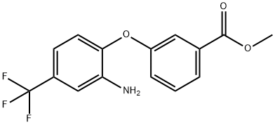 METHYL 3-[2-AMINO-4-(TRIFLUOROMETHYL)PHENOXY]-BENZOATE 结构式