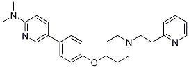 N,N-DIMETHYL-5-(4-([1-(2-PYRIDIN-2-YLETHYL)PIPERIDIN-4-YL]OXY)PHENYL)PYRIDIN-2-AMINE 结构式