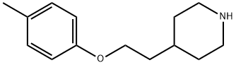 4-[2-(4-METHYLPHENOXY)ETHYL]PIPERIDINE 结构式