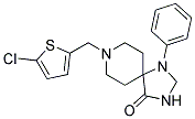 8-[(5-Chloro-2-thienyl)methyl]-1-phenyl-1,3,8-triazaspiro[4.5]decan-4-one 结构式