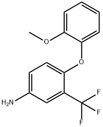 4-(2-METHOXYPHENOXY)-3-(TRIFLUOROMETHYL)ANILINE 结构式