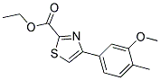 4-(3-METHOXY-4-METHYL-PHENYL)-THIAZOLE-2-CARBOXYLIC ACID ETHYL ESTER 结构式