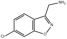 (6-氯苯并[D]异噁唑-3-基)甲胺 结构式