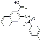 3-([(4-METHYLPHENYL)SULFONYL]AMINO)-2-NAPHTHOIC ACID 结构式