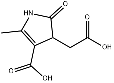 4-CARBOXYMETHYL-2-METHYL-5-OXO-4,5-DIHYDRO-1H-PYRROLE-3-CARBOXYLIC ACID 结构式