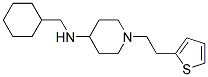 N-(CYCLOHEXYLMETHYL)-1-[2-(2-THIENYL)ETHYL]PIPERIDIN-4-AMINE 结构式