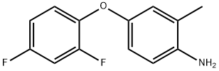 4-(2,4-二氟苯氧基)-2-甲基苯胺 结构式