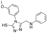 5-(ANILINOMETHYL)-4-(3-METHOXYPHENYL)-4H-1,2,4-TRIAZOLE-3-THIOL 结构式