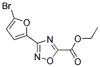 ETHYL 3-(5-BROMO-2-FURYL)-1,2,4-OXADIAZOLE-5-CARBOXYLATE 结构式