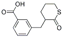 3-(2-OXO-TETRAHYDRO-THIOPYRAN-3-YLMETHYL)-BENZOIC ACID 结构式