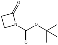 2-氧代氮杂环丁烷-1-羧酸叔丁酯 结构式