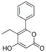 5-ETHYL-4-HYDROXY-6-PHENYL-PYRAN-2-ONE 结构式