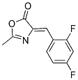 4-[1-(2,4-DIFLUORO-PHENYL)-METH-(Z)-YLIDENE]-2-METHYL-4H-OXAZOL-5-ONE 结构式