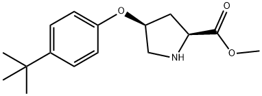 METHYL (2S,4S)-4-[4-(TERT-BUTYL)PHENOXY]-2-PYRROLIDINECARBOXYLATE 结构式