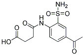 N-(4-ACETYLSULFAMOYL-PHENYL)-SUCCINAMIC ACID 结构式