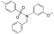 N-BENZYL-N-(3-METHOXY-PHENYL)-4-METHYL-BENZENESULFONAMIDE 结构式