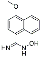 N-HYDROXY-4-METHOXY-NAPHTHALENE-1-CARBOXAMIDINE 结构式