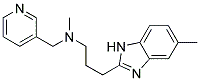 N-METHYL-3-(5-METHYL-1H-BENZIMIDAZOL-2-YL)-N-(PYRIDIN-3-YLMETHYL)PROPAN-1-AMINE 结构式