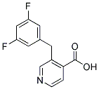 3-[(3,5-DIFLUOROPHENYL)METHYL]-4-PYRIDINECARBOXYLIC ACID 结构式