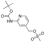 2-叔丁氧基甲酰氨基吡啶-4-基)甲基 甲磺酸酯 结构式