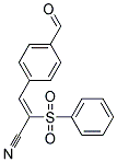 3-(4-Formylphenyl)-2-(phenylsulfonyl)acrylonitrile, tech 结构式