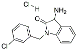 3-AMINO-1-(3-CHLORO-BENZYL)-1,3-DIHYDRO-INDOL-2-ONE HYDROCHLORIDE 结构式