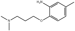 N-[3-(2-AMINO-4-METHYLPHENOXY)PROPYL]-N,N-DIMETHYLAMINE 结构式