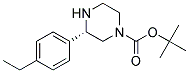 (S)-3-(4-ETHYL-PHENYL)-PIPERAZINE-1-CARBOXYLIC ACID TERT-BUTYL ESTER 结构式