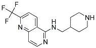 N-(PIPERIDIN-4-YLMETHYL)-2-(TRIFLUOROMETHYL)-1,6-NAPHTHYRIDIN-5-AMINE 结构式