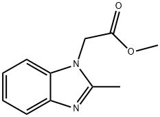 METHYL (2-METHYL-1H-BENZIMIDAZOL-1-YL)ACETATE 结构式