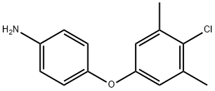 4-(4-CHLORO-3,5-DIMETHYLPHENOXY)ANILINE 结构式