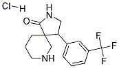 4-(3-(TRIFLUOROMETHYL)PHENYL)-2,7-DIAZASPIRO[4.5]DECAN-1-ONE HYDROCHLORIDE 结构式