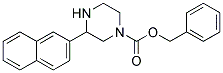 3-NAPHTHALEN-2-YL-PIPERAZINE-1-CARBOXYLIC ACID BENZYL ESTER 结构式