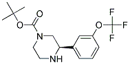 (R)-3-(3-TRIFLUOROMETHOXY-PHENYL)-PIPERAZINE-1-CARBOXYLIC ACID TERT-BUTYL ESTER 结构式