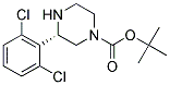 (S)-3-(2,6-DICHLORO-PHENYL)-PIPERAZINE-1-CARBOXYLIC ACID TERT-BUTYL ESTER 结构式