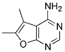 5,6-DIMETHYLFURO[2,3-D]PYRIMIDIN-4-AMINE 结构式