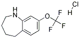 8-TRIFLUOROMETHOXY-2,3,4,5-TETRAHYDRO-1H-BENZO[B]AZEPINE HYDROCHLORIDE 结构式