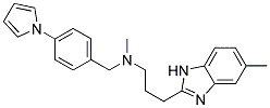 N-METHYL-3-(5-METHYL-1H-BENZIMIDAZOL-2-YL)-N-[4-(1H-PYRROL-1-YL)BENZYL]PROPAN-1-AMINE 结构式